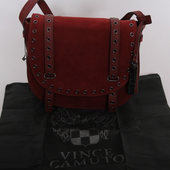 Vince Camuto Handbags - Vince Camuto  Areli Suede Flap Shoulder Bag